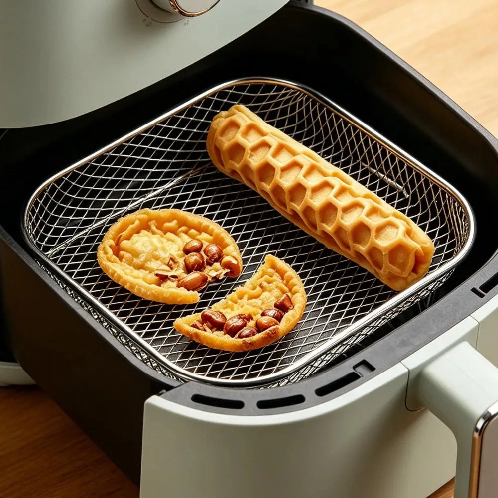 Non-Stick Stainless Steel Air Fryer Rack & Grill Basket Air Fryer Rack Nixie