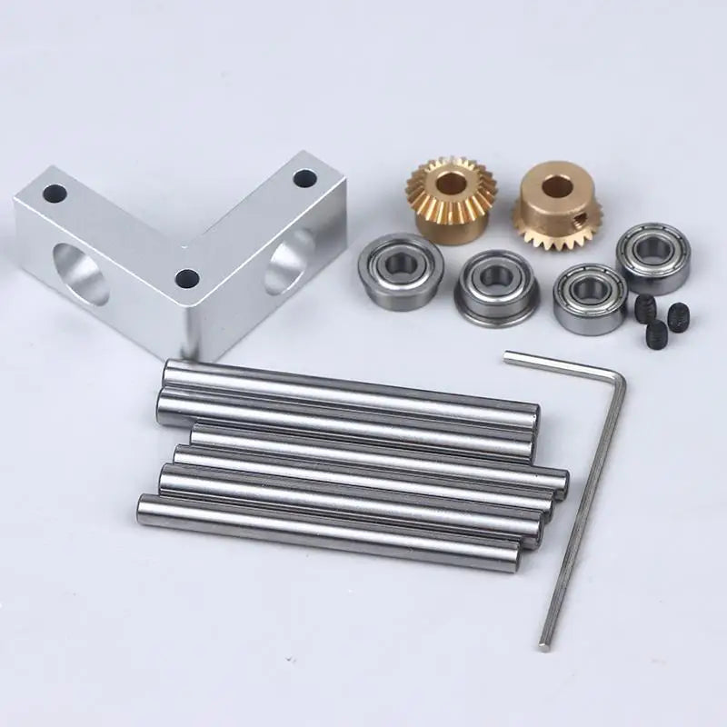 Miniature Bevel Gear 1:1 Ratio 90° Right Angle Gearbox Model Miniature Gearbox Nixie