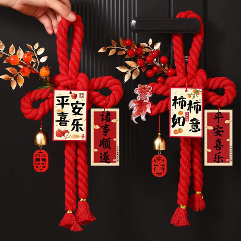 2026 Year of the Horse Chinese New Year Door Hanging Ornament Holiday Door Decoration Nixie