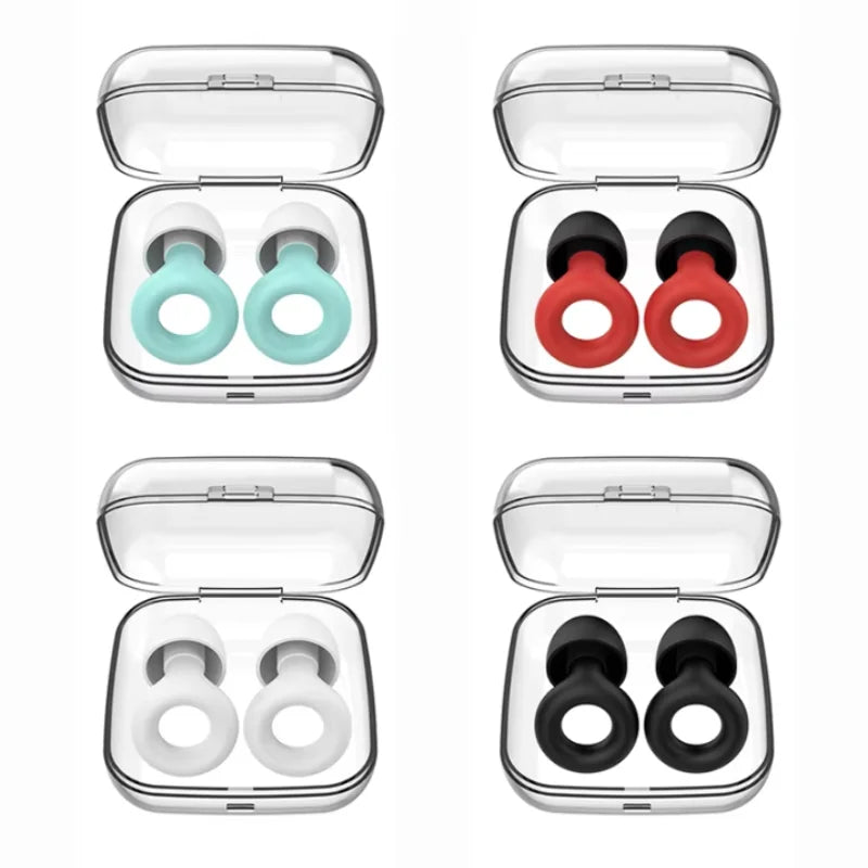 Silicone Loop Earplugs for Sleep, Swimming & Surfing
