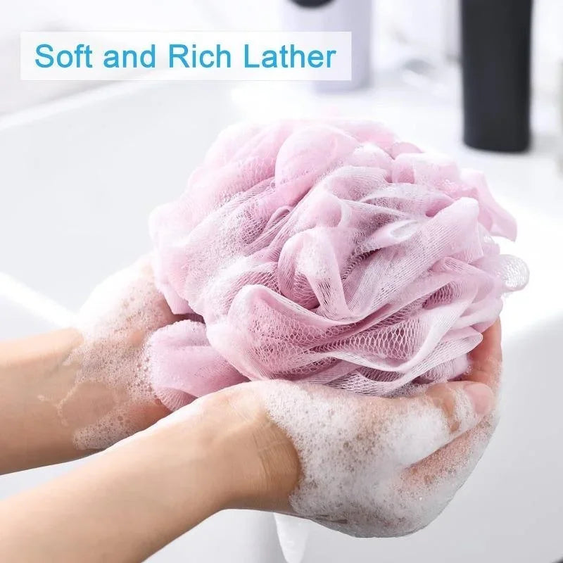 Large Mesh Bath Sponge Ball – Rich Lather Body Scrubber Bath Sponge Scrubber Nixie