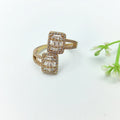 Full Diamond Geometric Open Ring | Unisex Zircon Fashion Ring Fashion Ring Nixie XL0736-1