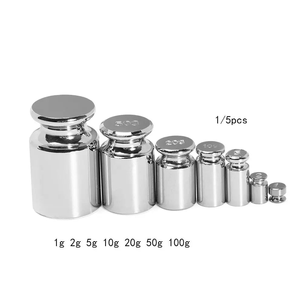 Calibration Weights Set 1g–100g | Chrome Scale Weight Kit Scale Calibration Weights Nixie
