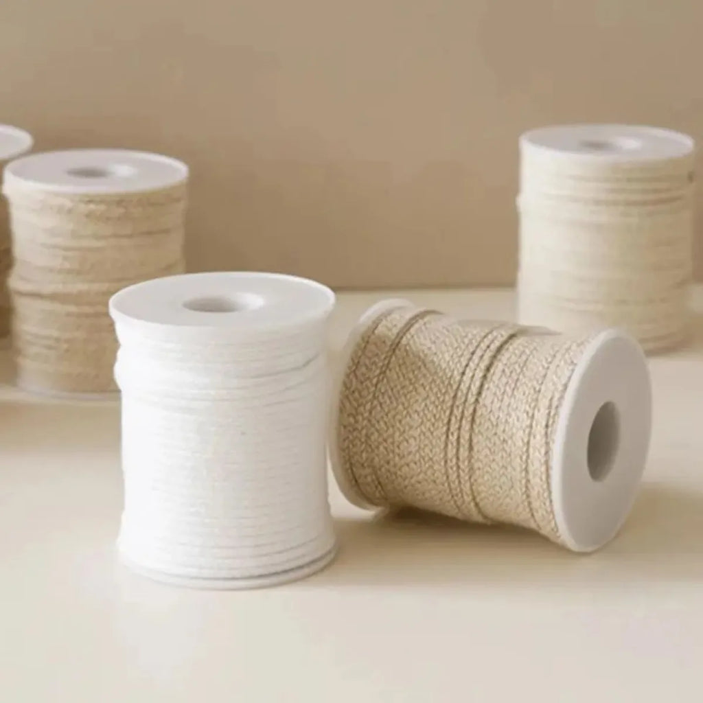 Cotton Candle Wick Roll 50m–61m | Low Smoke ECO DIY Candle Making Candle Wick Roll Nixie