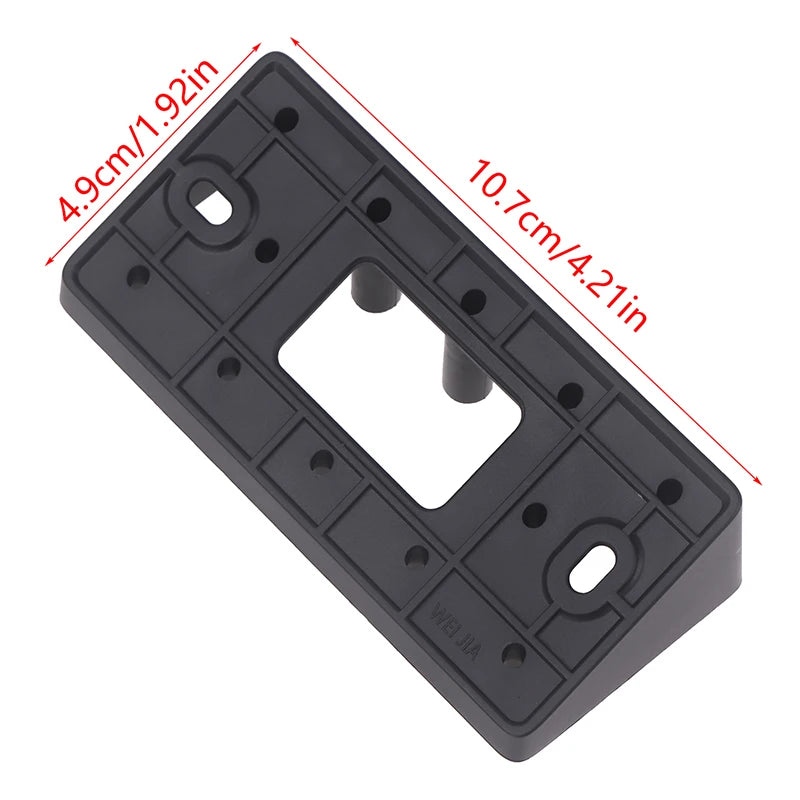 No-Drill Video Doorbell Wall Mount Bracket | Black