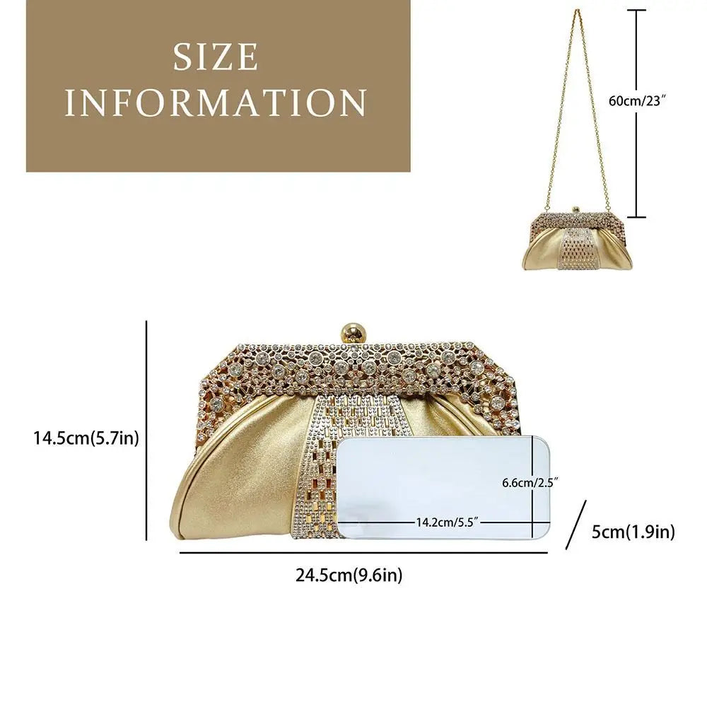 Diamond Embellished Evening Tote Bag | Women's Party Handbag Evening Tote Handbag Nixie