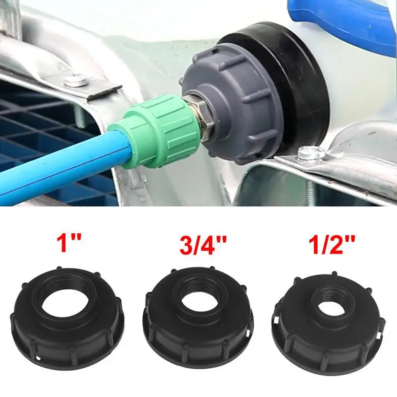 IBC Tank S60X6 Coarse Thread Cap Adapter 1/2" 3/4" 1" Connector