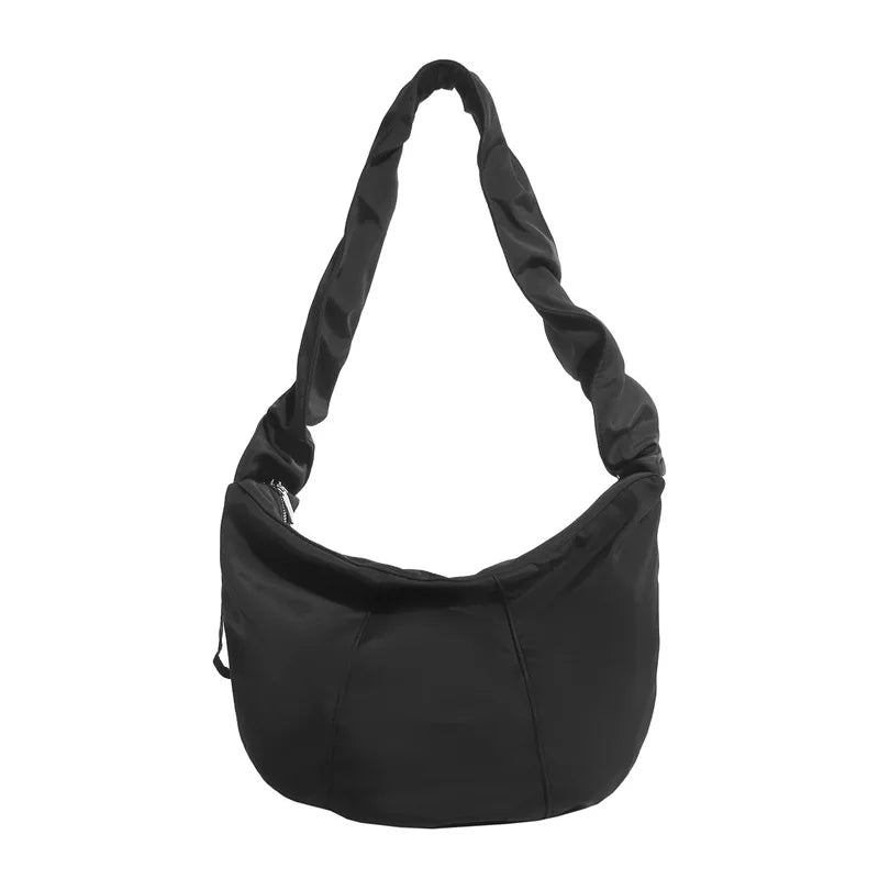 Women's Pleated Nylon Hobo Shoulder Bag – Large Capacity Tote Women's Shoulder Bag Nixie