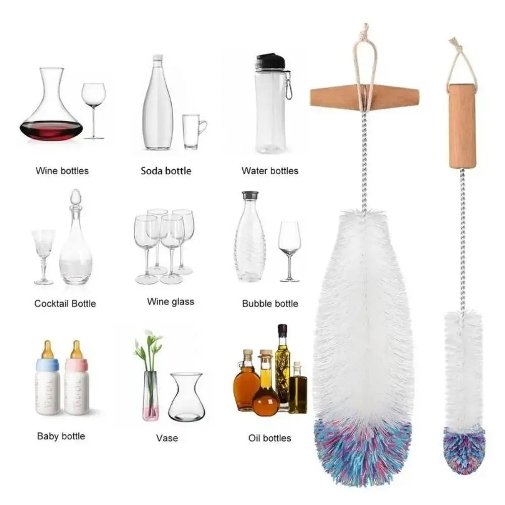 Beechwood Handle Bottle Brush – Glassware & Jar Cleaner