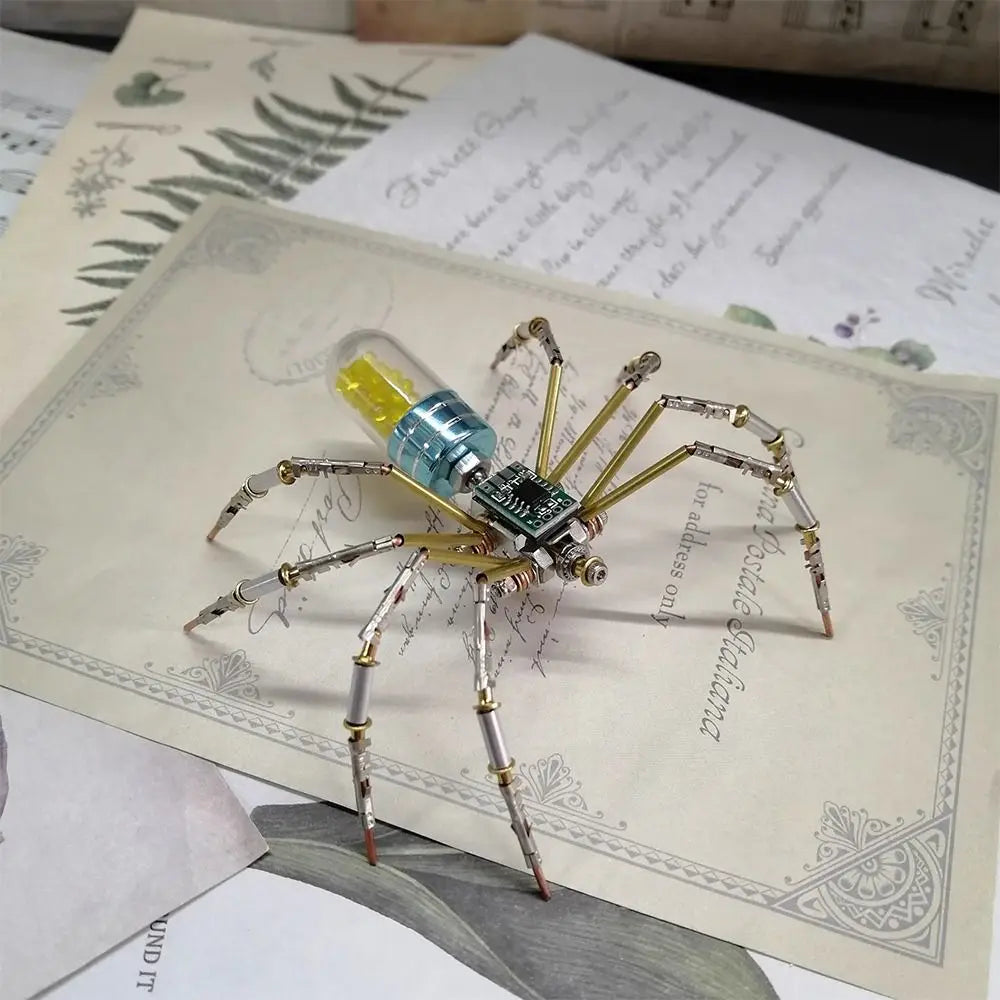 3D Mechanical Spider Metal Model Kit – DIY Assembly Puzzle