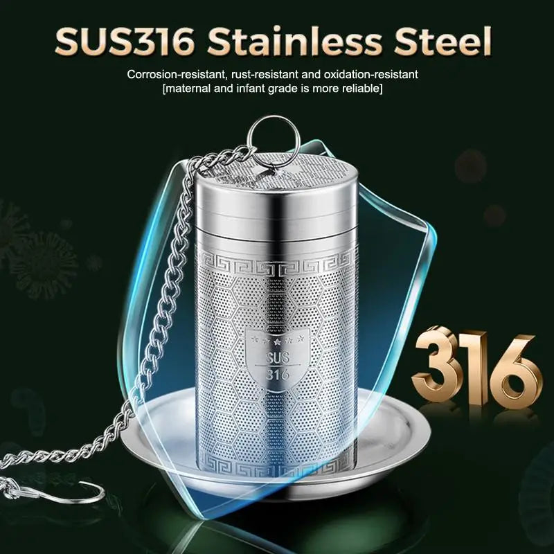 316 Stainless Steel Tea Infuser Ultra-Fine Mesh with Chain Tea Infuser Nixie