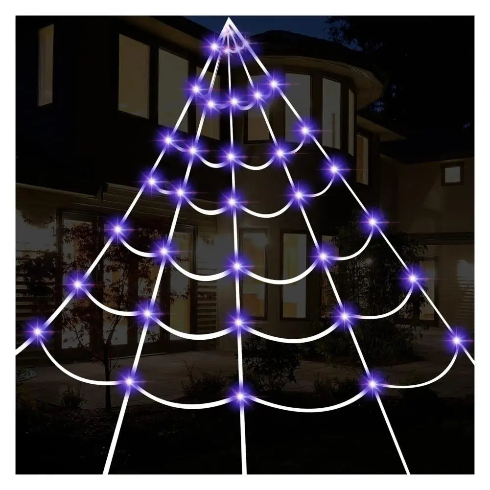 250 LED Spider Web Lights w/ Remote – Halloween Yard Decor Halloween LED Decoration Nixie A China
