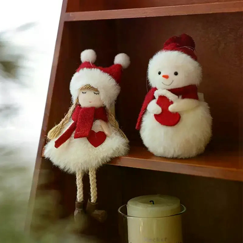 Christmas Plush Snowman Hanging Ornament | Tree Pendant Christmas Tree Ornament Nixie