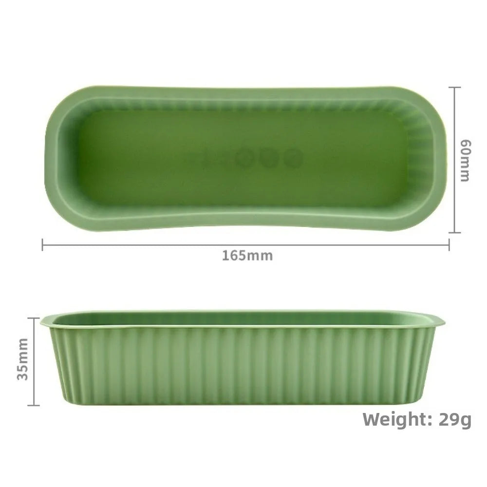 4-Pack Silicone Mini Bread Pans Non-Stick Brownie Baking Molds
