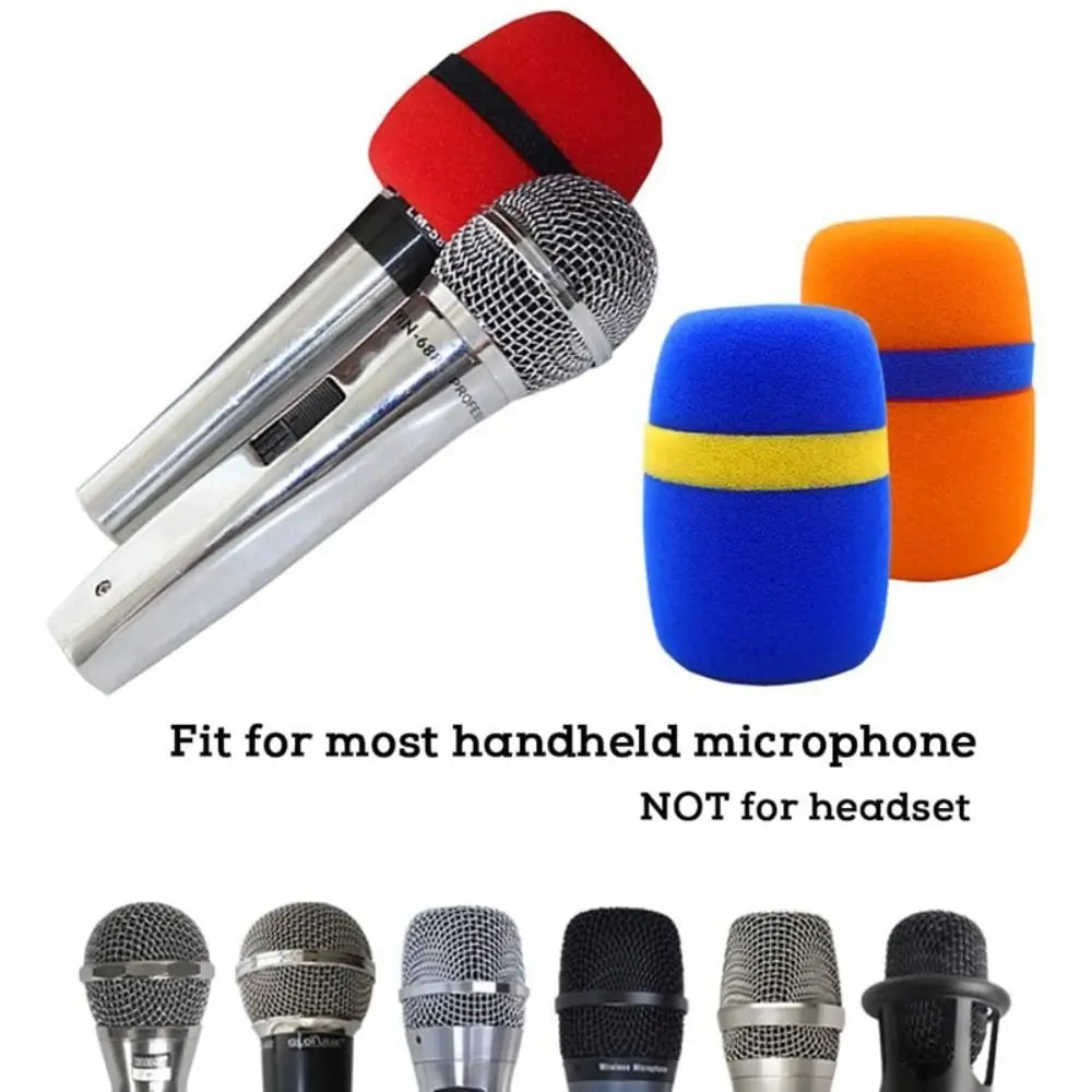 Washable Foam Microphone Cover – Reusable Mic Windscreen Cap