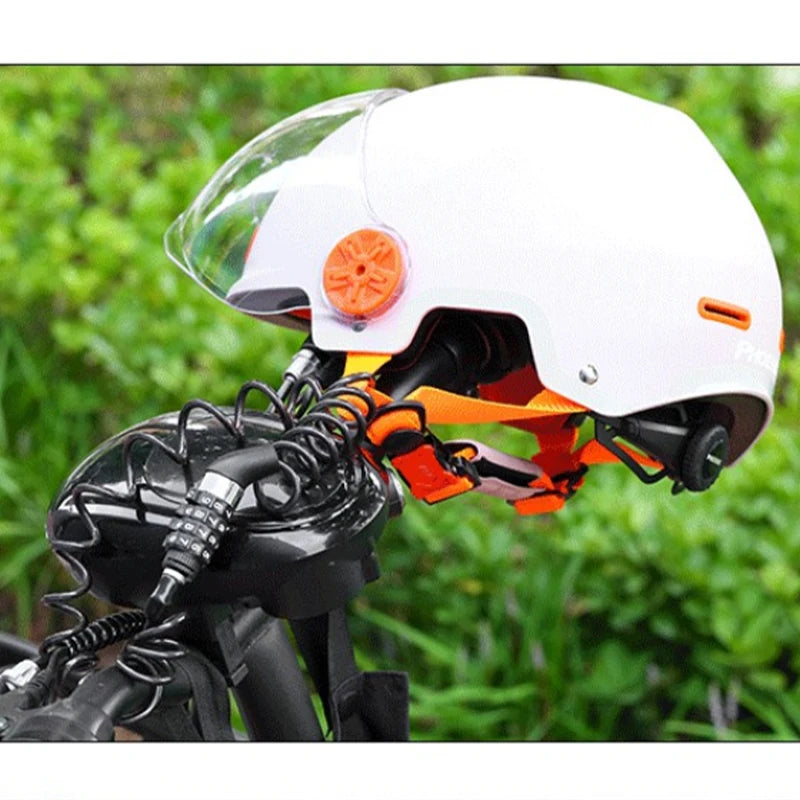 Portable Bicycle Combination Cable Lock – Bike & Helmet Lock Bicycle Cable Lock Nixie