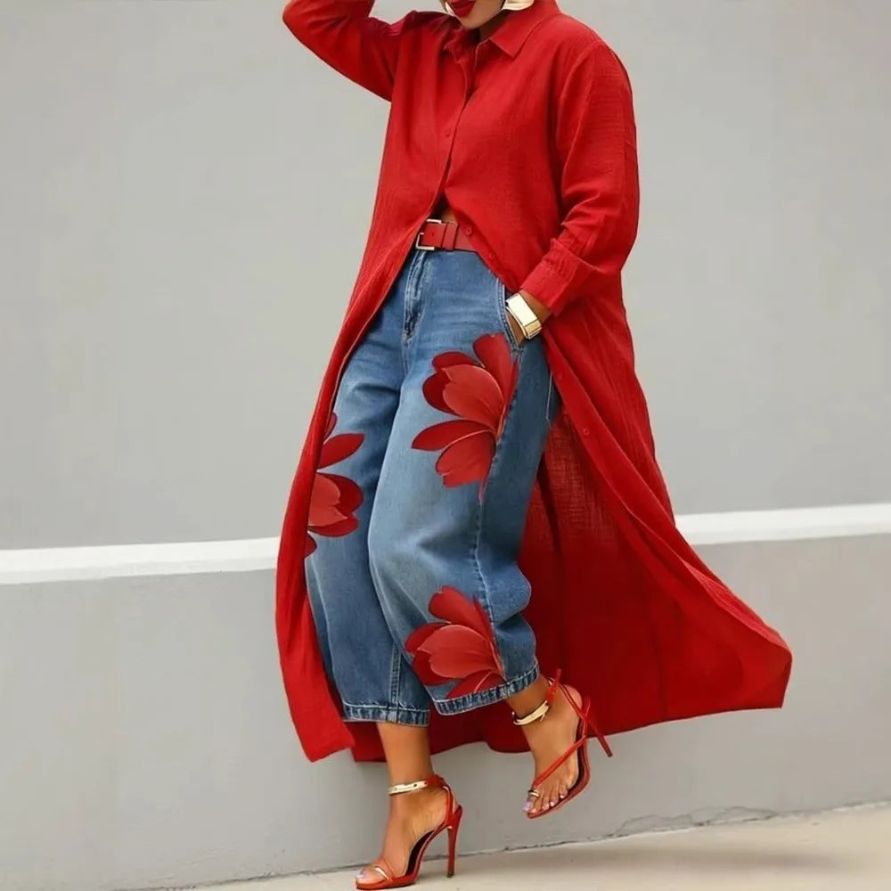 Women's Loose Fit Long Sleeve Open Front Cardigan Blouse Women's Casual Blouse Nixie
