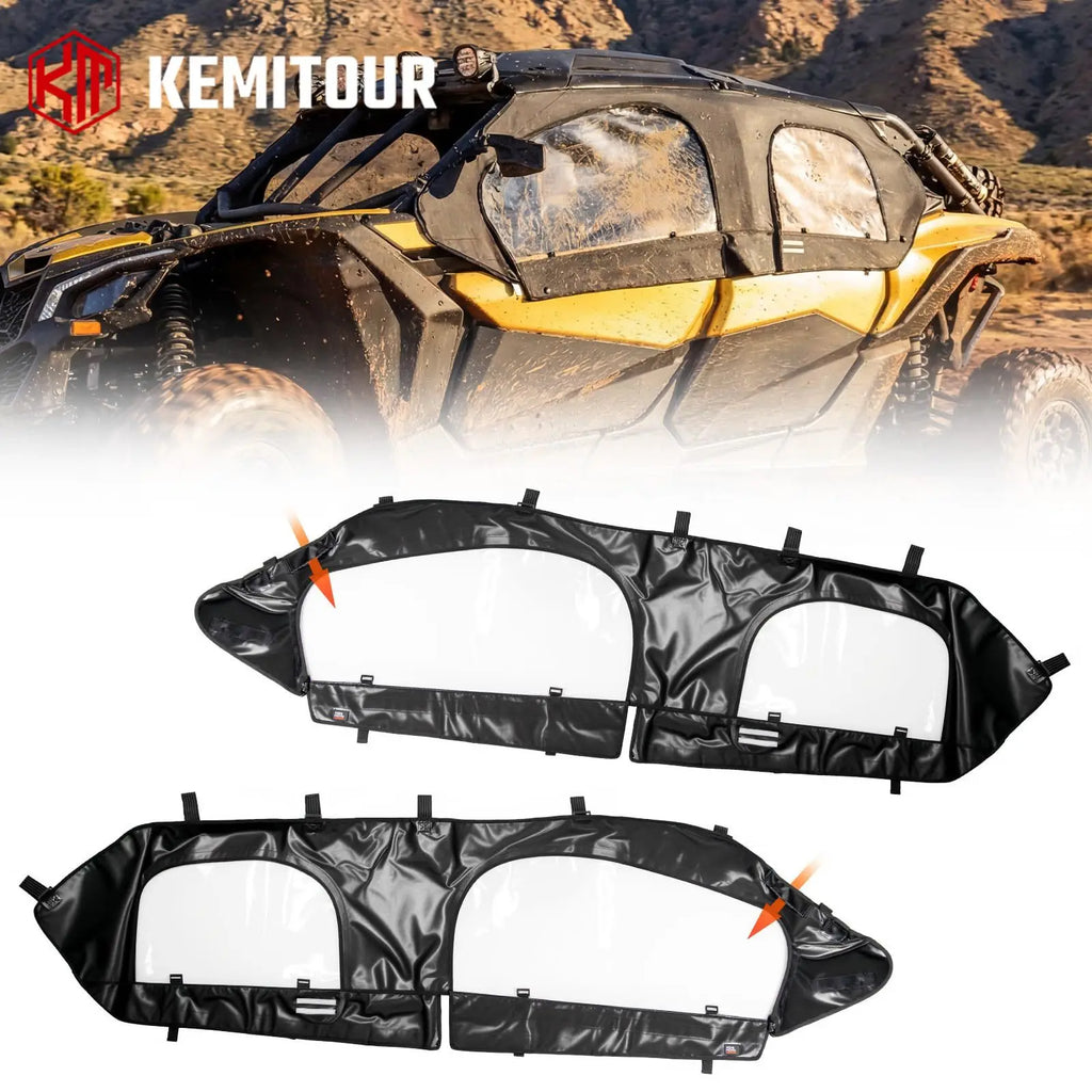 Soft Upper Doors Cab Enclosure – Can-Am Maverick X3 MAX 2017–2026 UTV Soft Door Set Nixie Default Title