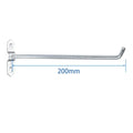 Steel Pegboard Hook Wall Mount Oblique Hanger 25–200mm Pegboard Wall Hook Nixie 200mm