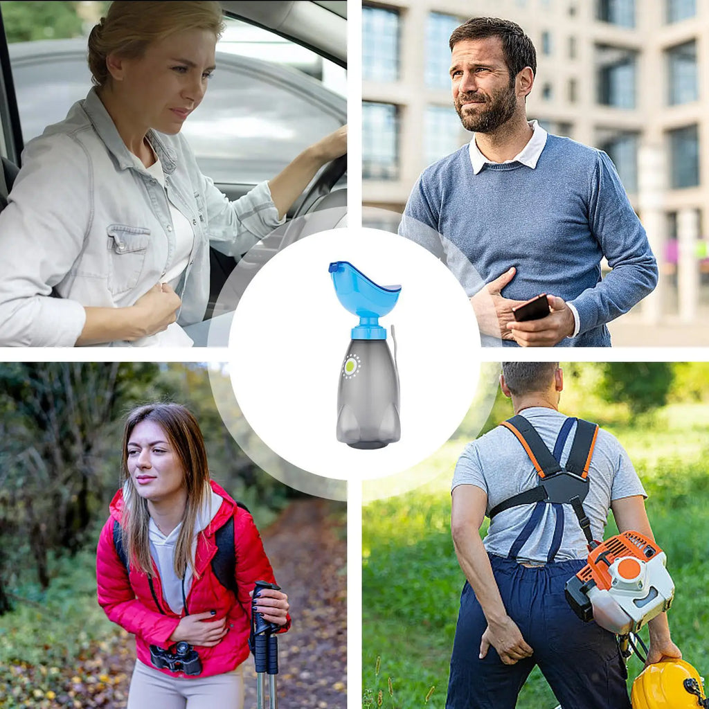 Portable Unisex Urinal Bottle with Lid & Funnel | Travel