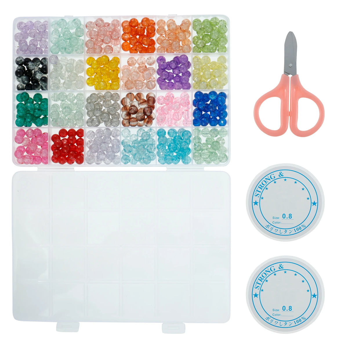 Glass Beads Bracelet Making Kit – DIY Jewelry Craft Set Beading Craft Kit Nixie Style 1
