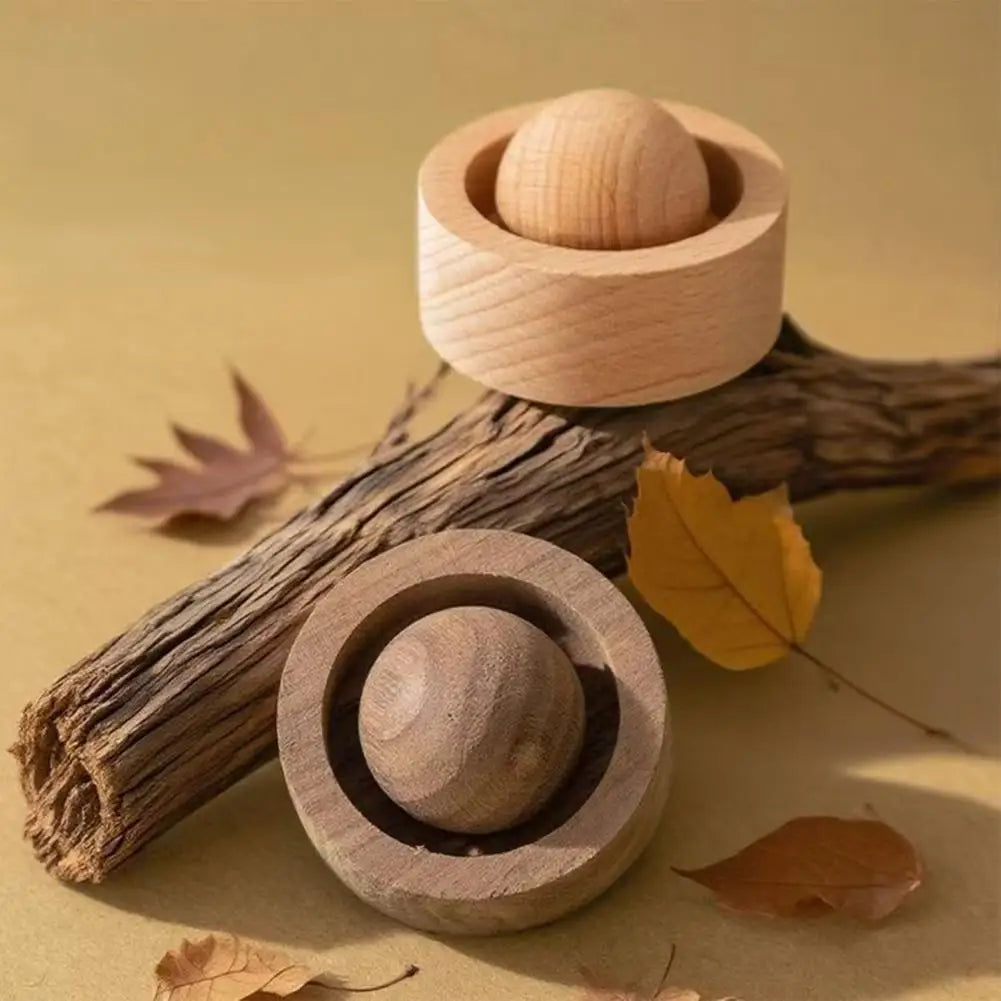 Mini Wooden Sphere Essential Oil Diffuser – No Heat Aromatherapy