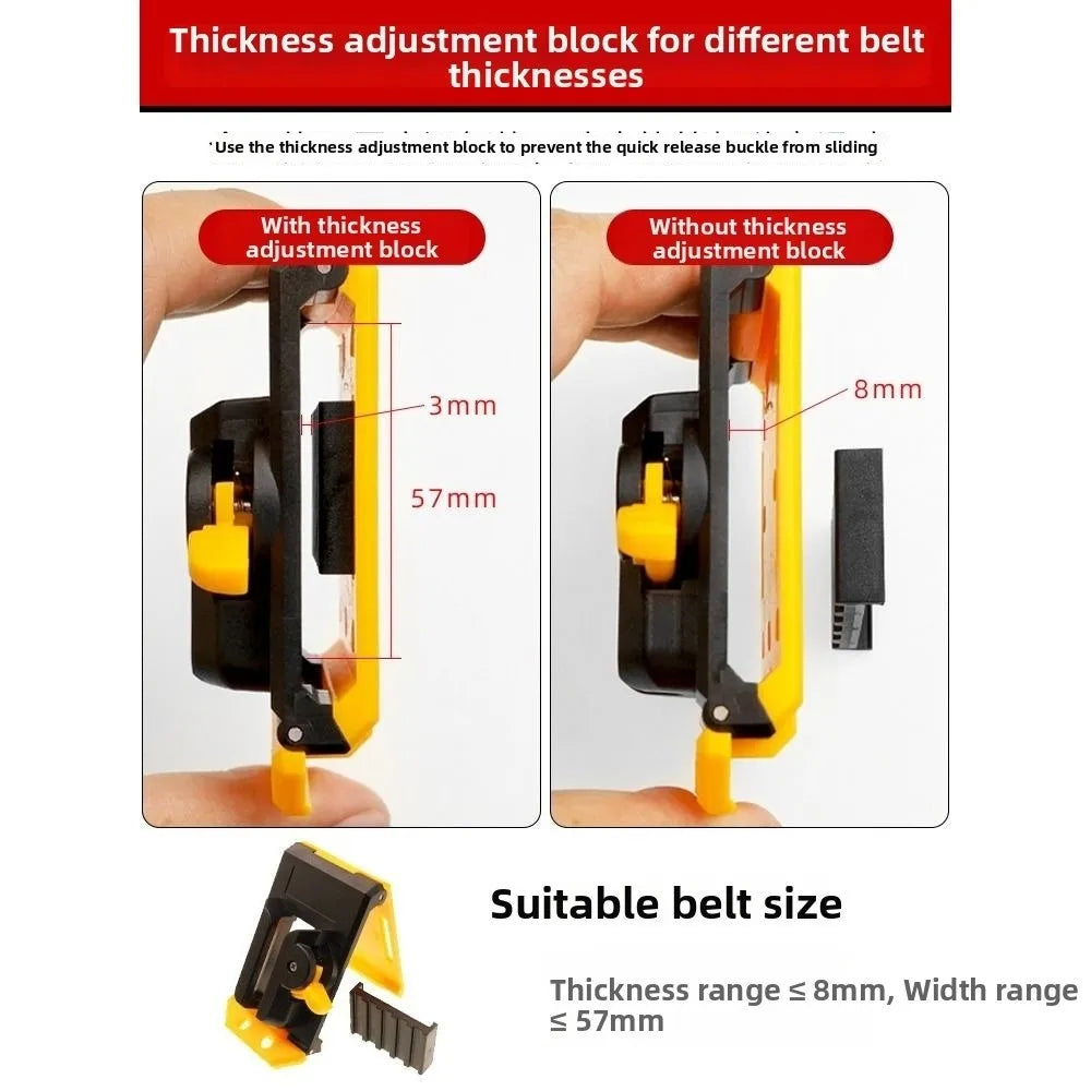 Quick Release Belt Clip Tape Measure Holder – ABS Non-Slip Belt Tool Holder Nixie