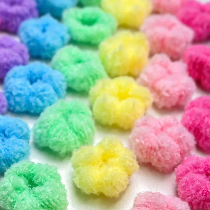 40pcs Mini Plush Elastic Pet Hair Bands – Puppies & Kittens Pet Hair Accessories Nixie