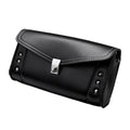 Motorcycle Windshield Bag Studded PU Leather – Road King Fit Motorcycle Windshield Bag Nixie Black