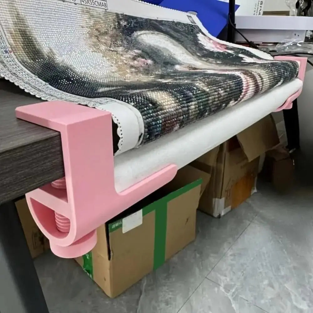 L-Shape Diamond Painting Scroll Holder & Canvas Table Clamp Canvas Scroll Holder Nixie