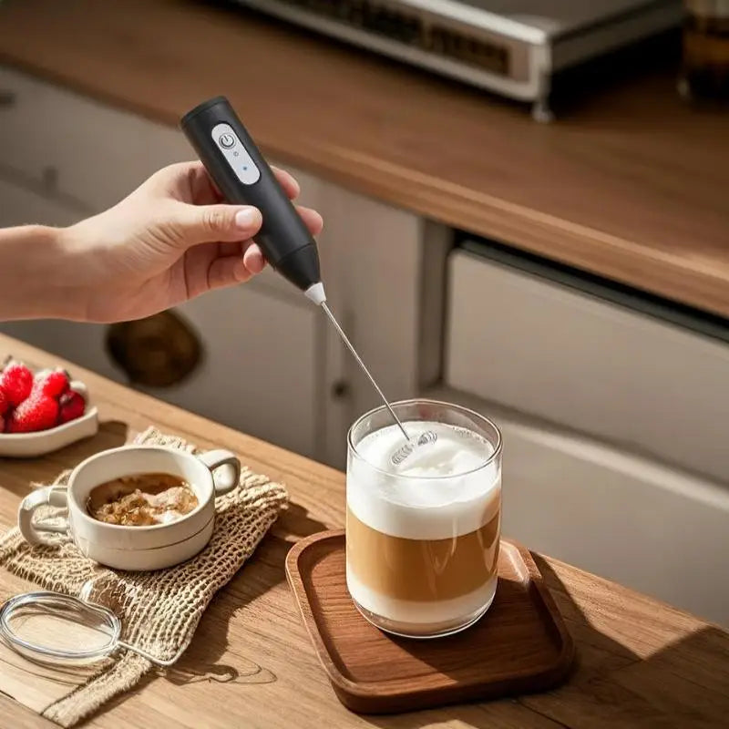 Electric Handheld Milk Frother & Egg Whisk – Portable Milk Frother Whisk Nixie