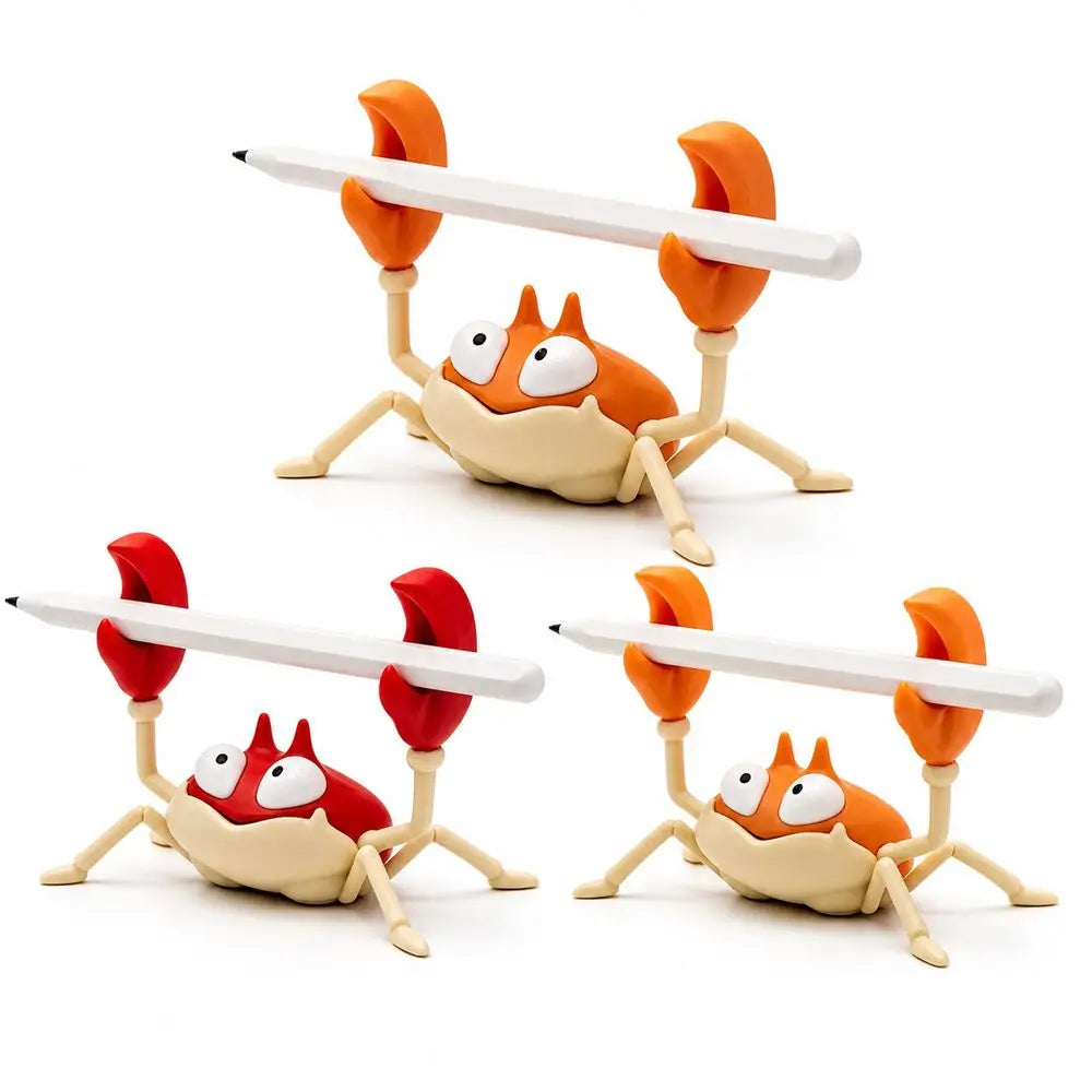 Weightlifting Crab Pen Holder – Novelty PLA Desk Organizer