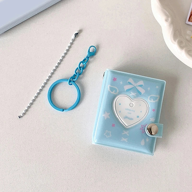 Mini Photo Album Keychain – 32 Pocket Photocard Holder