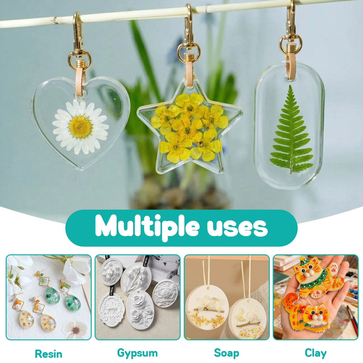 35Pcs Resin Hole Maker Set 2–8mm | No-Drill Silicone Punch Kit Resin Craft Tool Set Nixie