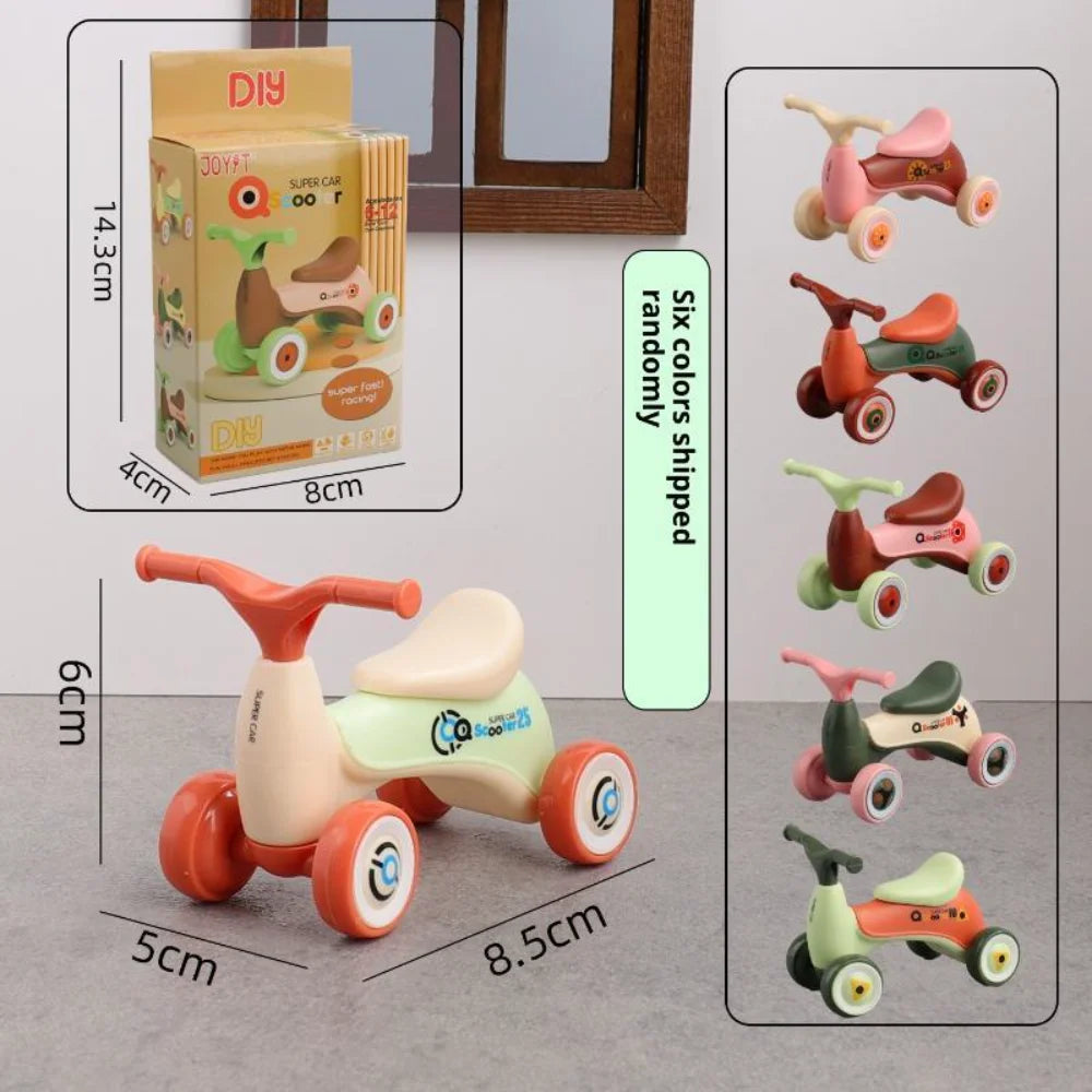 Miniature Plastic Scooter Dollhouse Decoration | Mini Balance Car
