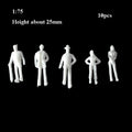 Miniature Scale Model People Figures White Plastic 10/100pcs