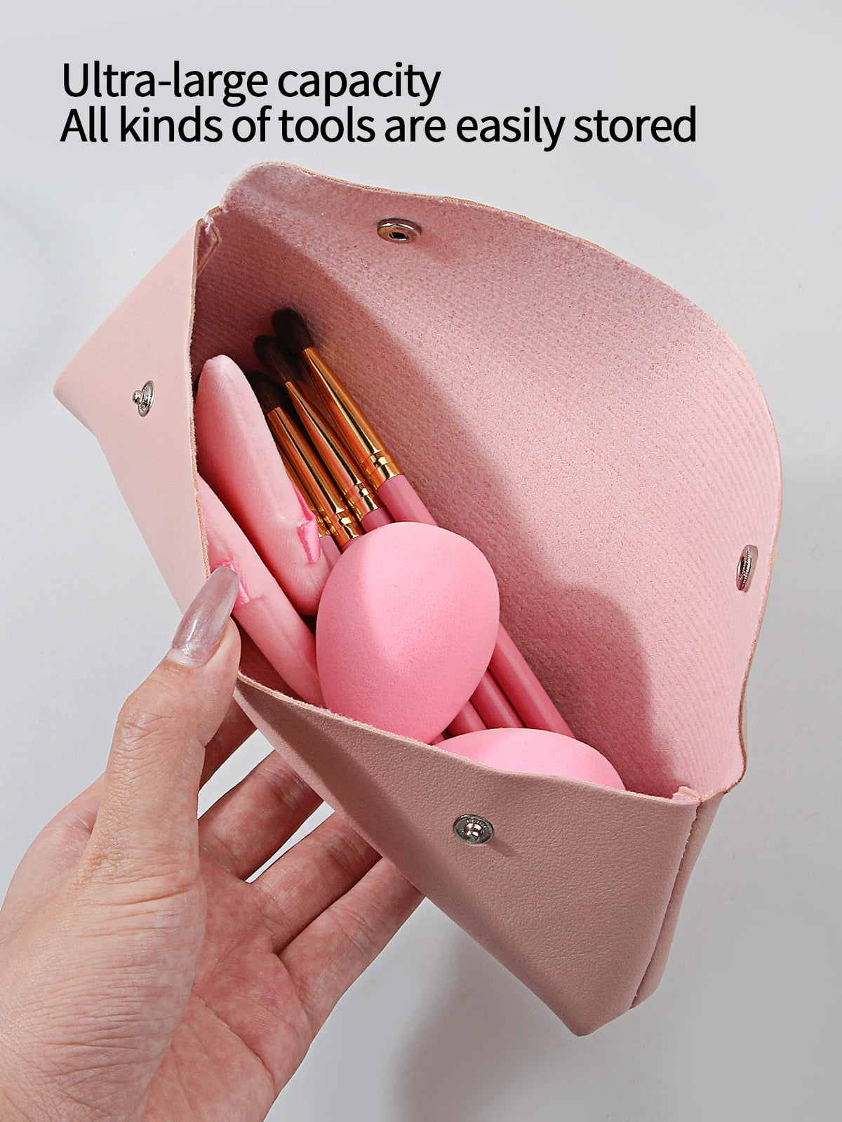 Large Makeup Brush Storage Bag – Travel Toiletry & Stationery Pouch Makeup Brush Bag Nixie