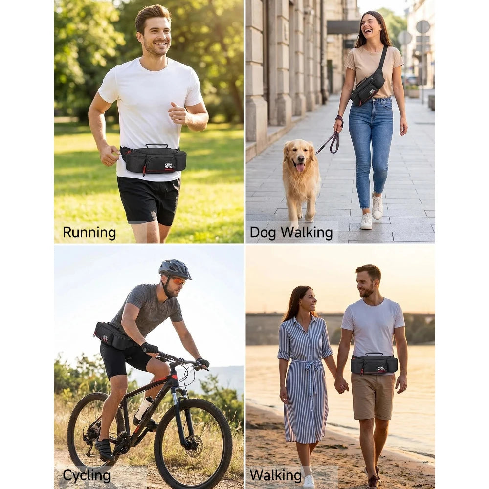 KEMITOUR Motorcycle Waist Bag Multi-Pocket Riding Fanny Pack Riding Fanny Pack Nixie