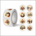 250Pcs Christmas Stickers Roll – Self-Adhesive Holiday Labels Christmas Stickers Nixie C 1600*900*700MM