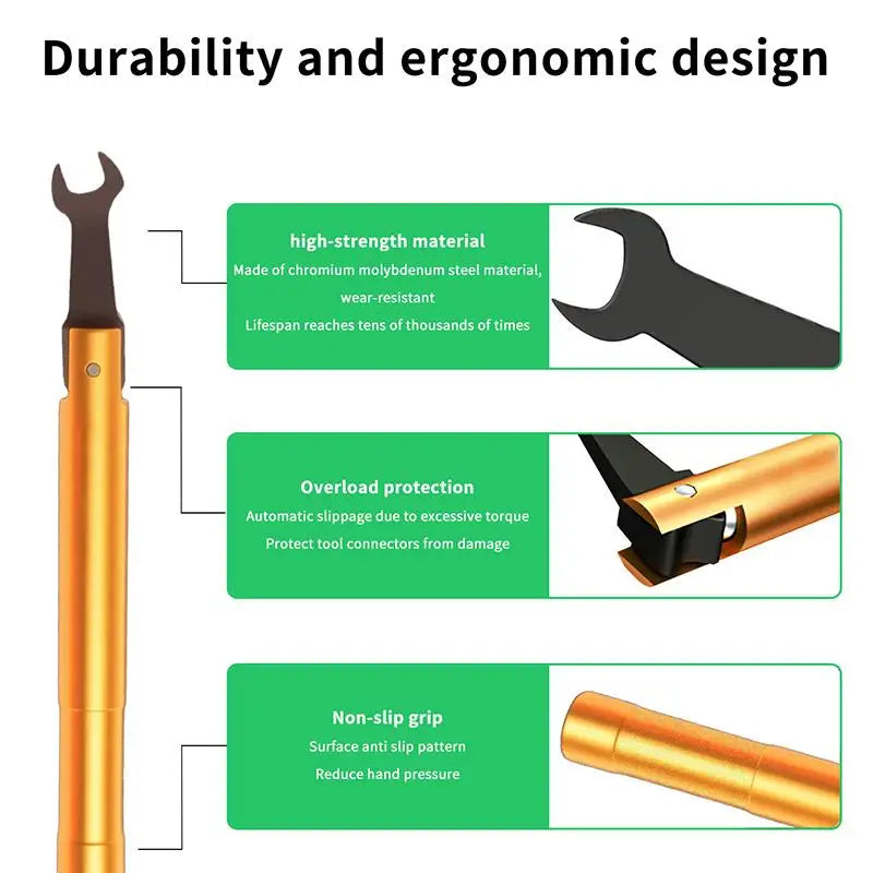 Precision Torque Wrench for RF Coax Connectors | Telecom Tool RF Torque Wrench Nixie