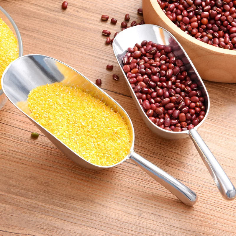 3-Piece Stainless Steel Scoop Set – Rustproof Ice & Food Shovel Kitchen Scoop Set Nixie