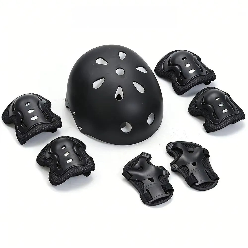 7-Piece Kids Protective Gear Set – Helmet, Knee & Elbow Pads Kids Protective Gear Nixie