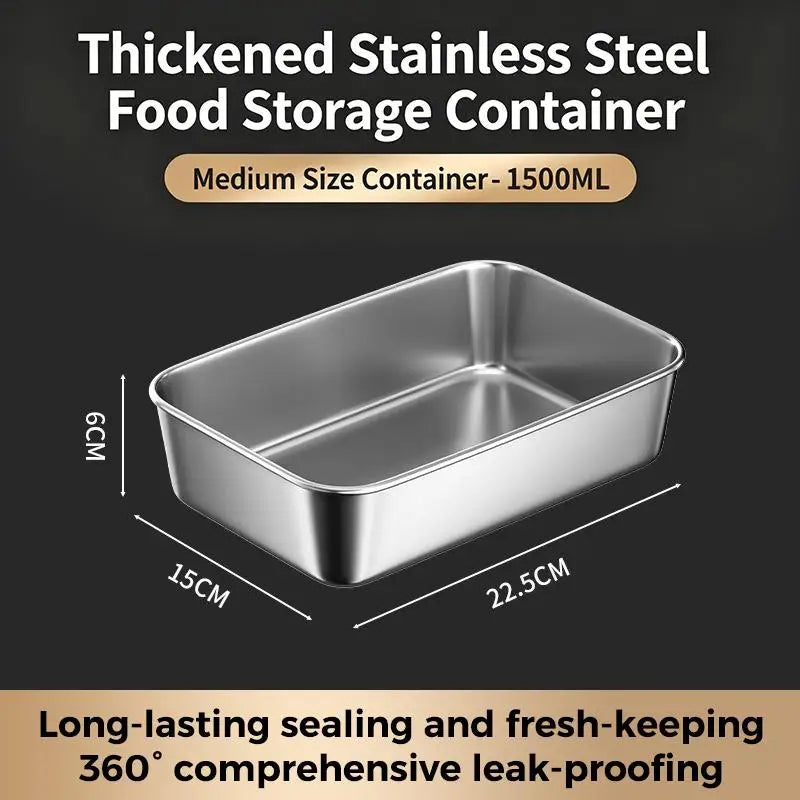 Stainless Steel Food Storage Container with Airtight Lid Food Storage Container Nixie A2