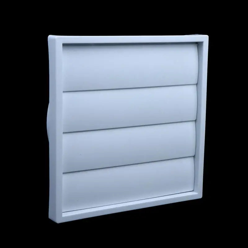 White Exterior Vent Cover Grille – One-Way Plastic Exhaust Hood