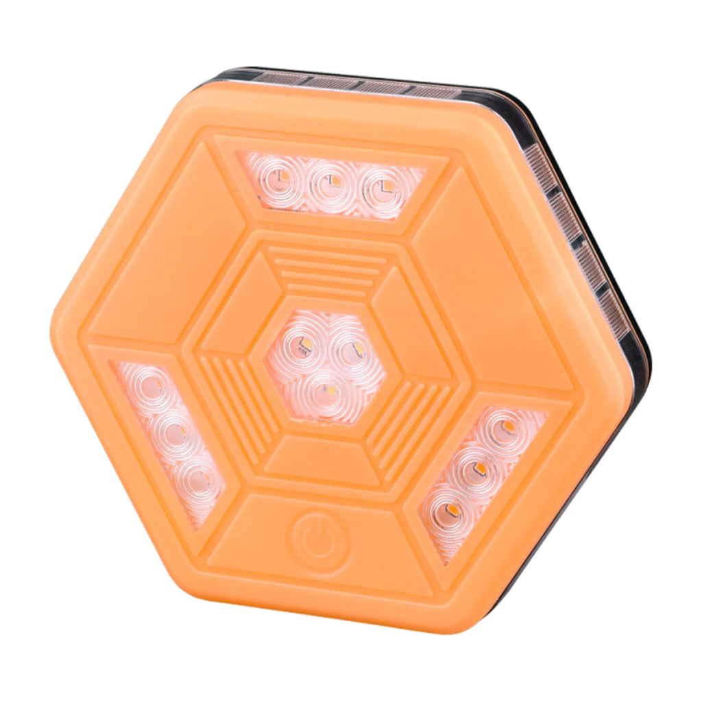 Orange LED Magnetic Road Flare Warning Light – IP67 Waterproof Emergency Warning Light Nixie Rechargeable