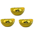 Ingot Shaped Tinplate Candy Box with Lid – Gift Container Decorative Tin Box Nixie 3PCS