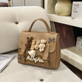 Cute Plush Toy Backpack for Women – Multifunctional Bag Plush Toy Backpack Nixie Khaki (No Charm)