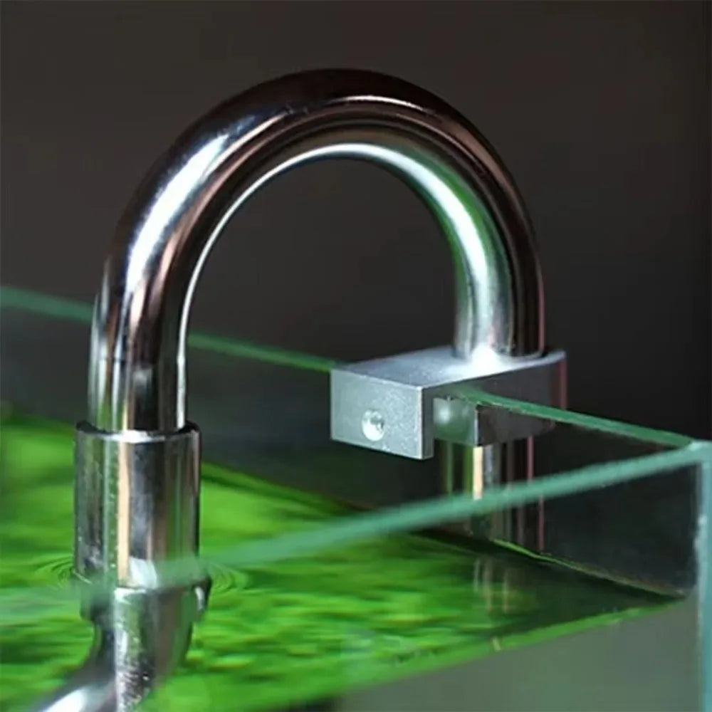 Aluminum Alloy Aquarium Water Tube Holder & Hose Clip Aquarium Hose Holder Nixie