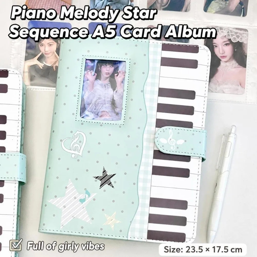 A5 Polka Dot PU Leather Loose Leaf Binder Notebook & Photocard Binder Notebook Nixie