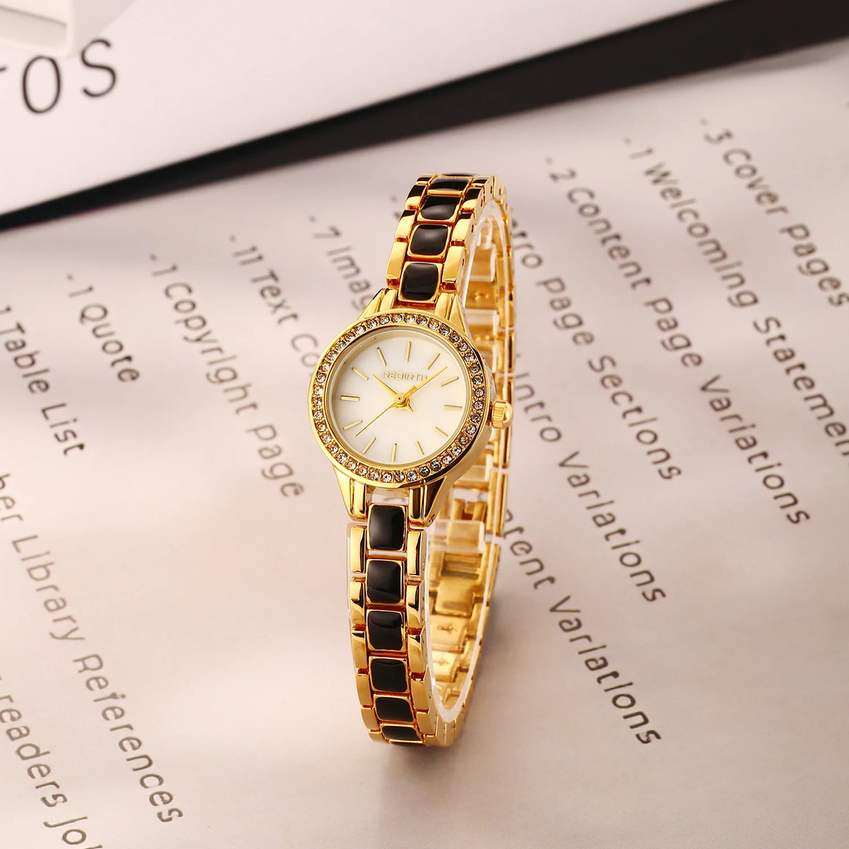 REBIRTH Minimalist Quartz Watch | Stainless Steel Band Quartz Watch Nixie